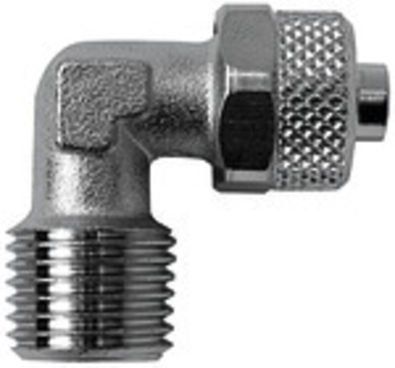 Riegler Winkeleinschraubverschrau. »value line« R 1/4 a., MS v., Schl.8/6