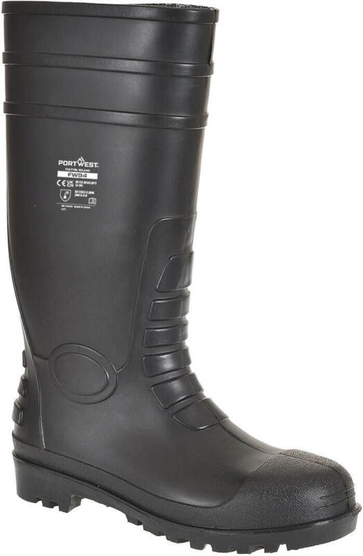 Sicherheitsstiefel Wellington S4 Schwarz 45