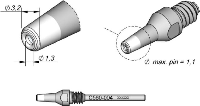 JBC - Entlötkolben C560-004 C560004