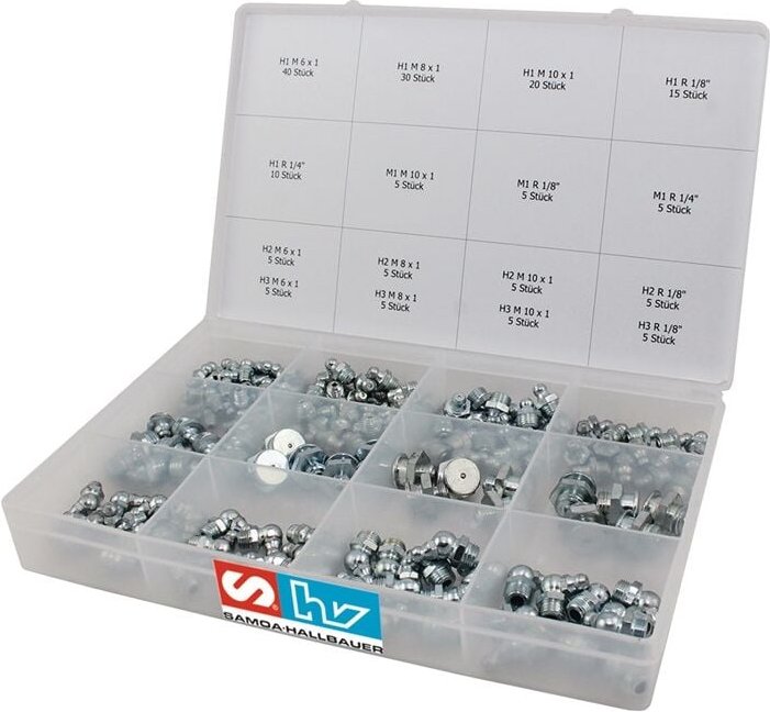 Samoa-hallbauer - Schmiernippelsortiment 170-teilig - 41498