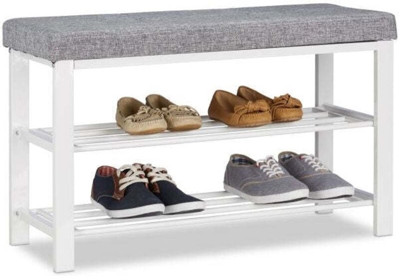 Shoe bench with padding