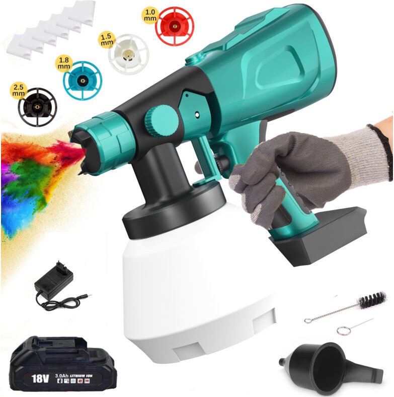 Mawiron - Pistolenmalereien, 1l Schmerz Elektrische Farbe Elektrische Malmalerei Lackierwandmaler mit 4 Filter, 1x3.0a A...