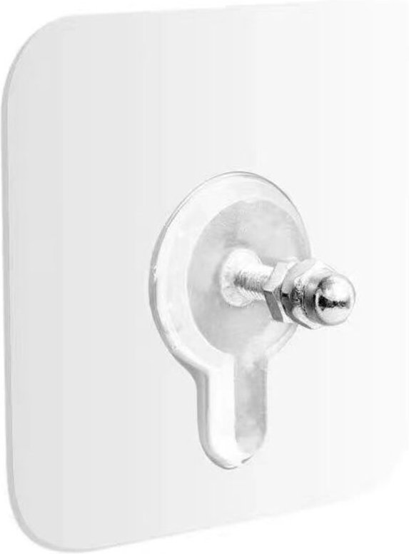 Shining House - 50 Bilderaufhänger ohne Bohren, selbstklebende transparente Haken, nagelfreie selbstklebende transparent...