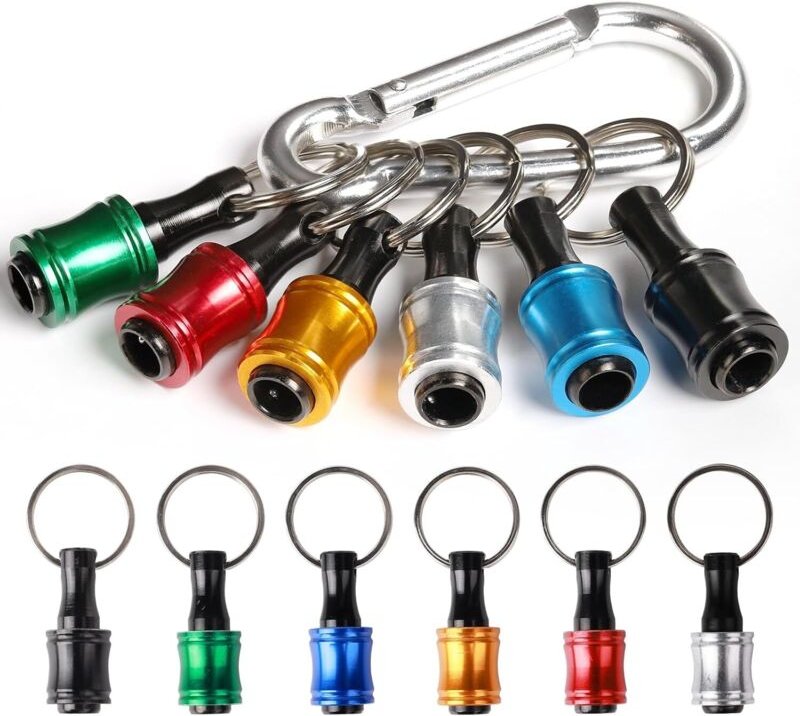 6-teiliger 1/4-Zoll-Sechskantschaft-Schraubendreherbithalter aus Aluminiumlegierung, leichter