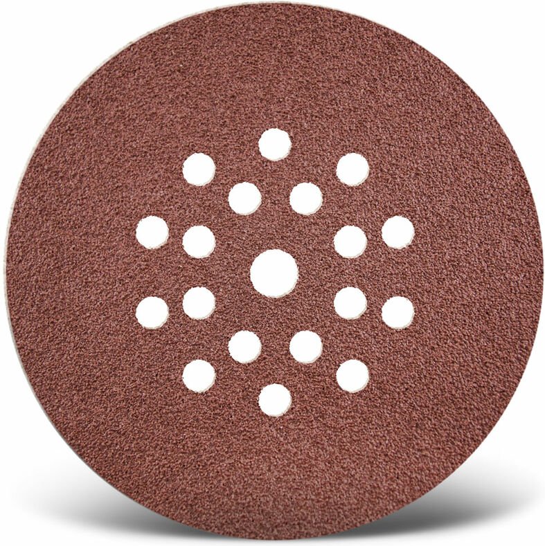 Red Klett-Schleifscheiben, 225 mm, 19-Loch, f. Trockenbauschleifer, Normalkorund (25 Stk.) K150 - Menzer