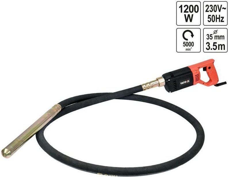 Yato Yt-82600 Betonvibrator 1200w + 3m 35mm Bolzen