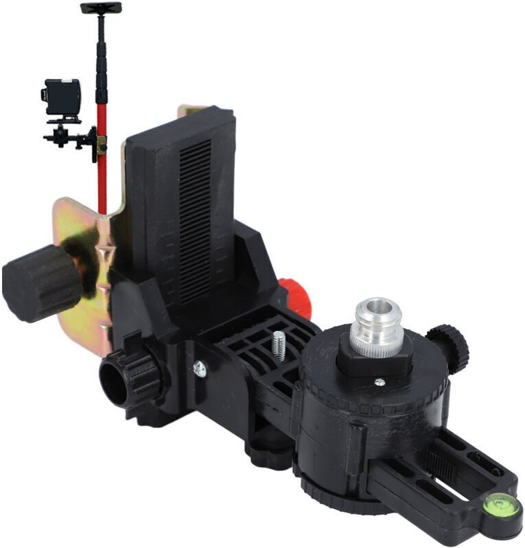 Vtizikl Support de niveau, support solide en forme de L, support mural multifonctionnel, adaptateur de niveau laser rota...