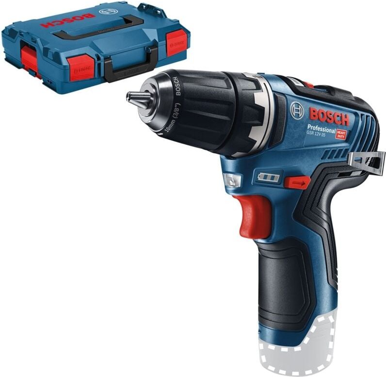 Bosch Akku-Bohrschrauber gsr 12V-35 Solo in L-Boxx - 06019H8001