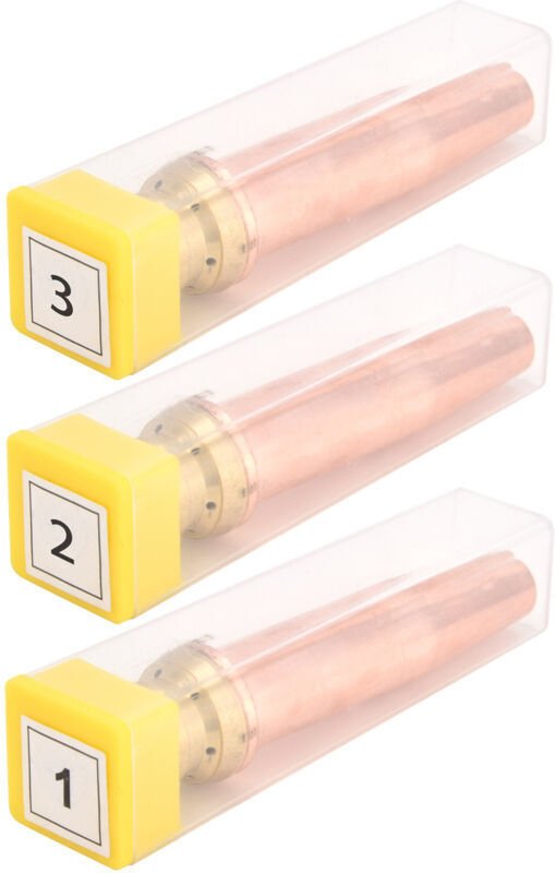 Schneidbrennerdüse, Allzweck-Gasschneiddüse, 3-teiliges Set, isobare Gasschneiddüse für Schneidmaschinen.