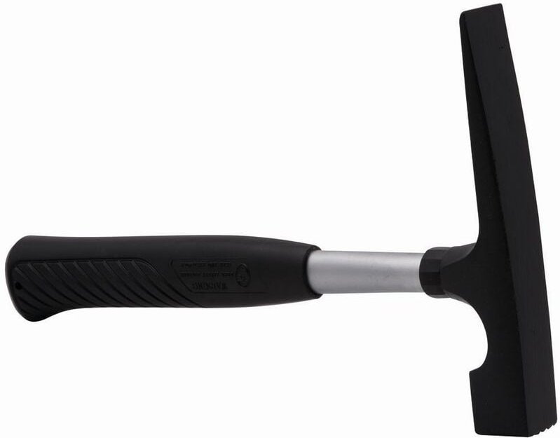Ironside - Maurerhammer mit Stiel schwarz 850 g PVC-Handgriff mit Stahlrohr