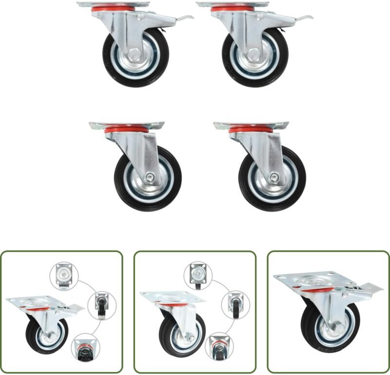 Lenkrolle - Lenkrollen 4 Stk. 75 mm