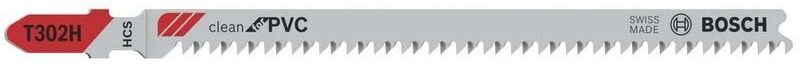 Bosch - pro Plastics pvc clean T302H Stichsägeblatt 132 mm 3-tlg. - 2608667447