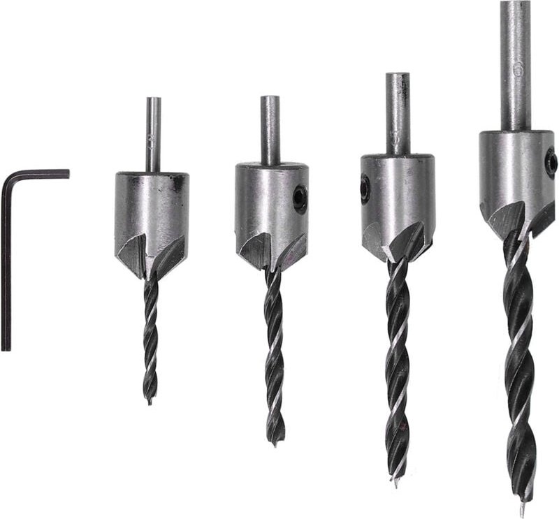 Entatial Senkbohrer, Hochleistungs- und langlebiger Senkbohrer aus Kohlenstoffstahl für den Heimgebrauch