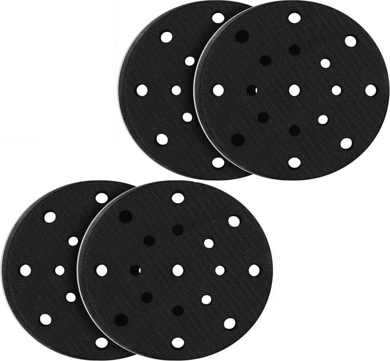 Stück 150 mm weiche Schleifpads, weiche Schaumstoffoberfläche für Schleif- und Polierpads, Geräuschdämpfung (17 Löcher)