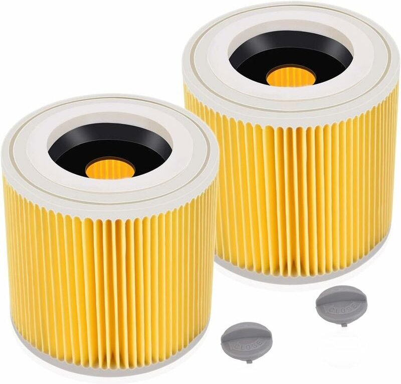 2er-Pack LOY-Kartuschenfilter für WD3 Premium WD2 WD3 WD3P WD3 MV2 MV3 WD3 Filter, Ersatzfilter für Kärcher Staubsauger ...