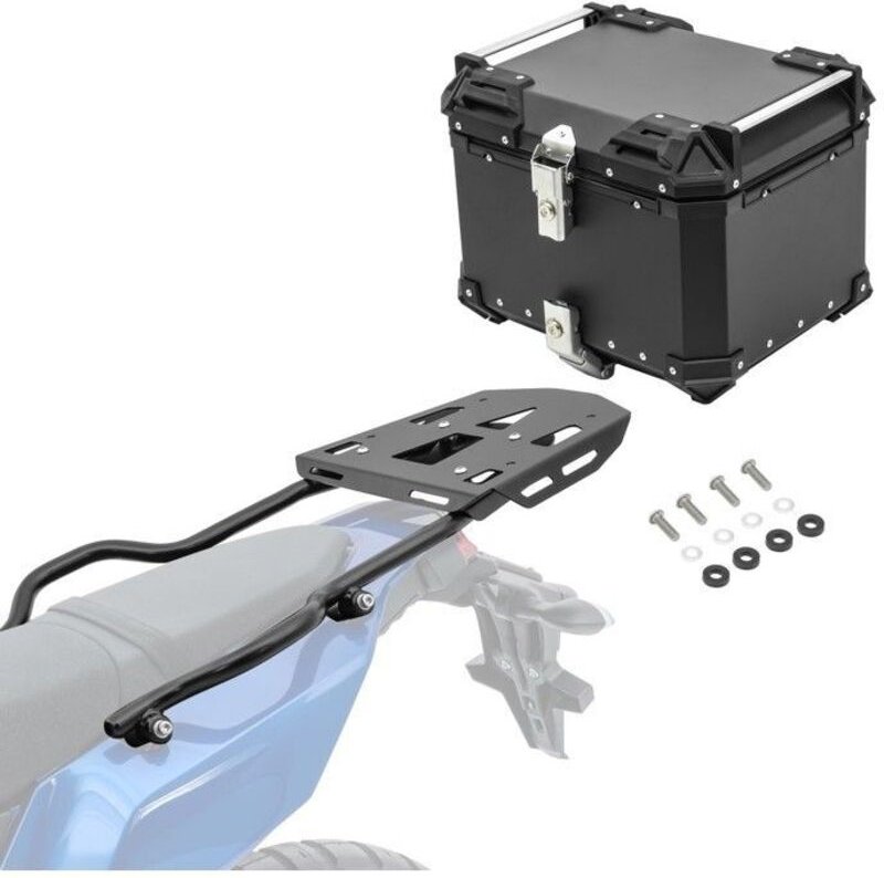Topcase + Halterung - Yamaha Ténéré 700 / Rally 2019-2025 - 45 Liter - Stahl - Schnelle Befestigung