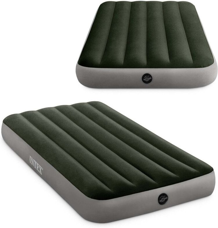 Aufblasbare luftmatratze zum schlafen einzelbett 191x99 cm intex 64107