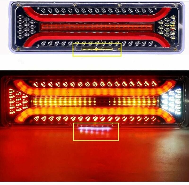 LED-Rückleuchten LKW-Anhängerleuchten 24V Multifunktionale Bremsleuchten LED-Anhängerleuchten für Anhänger, LKW, Wohnwag...