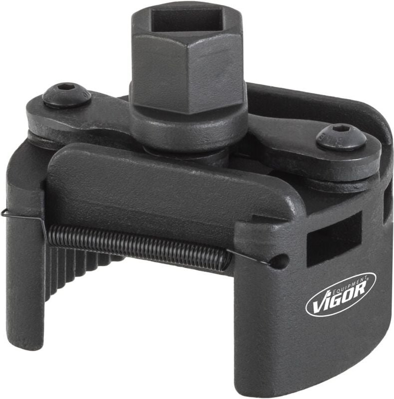 Lfilter-Spannschlüssel, 60 - 80 mm, universal, Außen-Sechskant 21 mm, Vierkant hohl 12,5 mm (1/2), 60 - 80 - Vigor