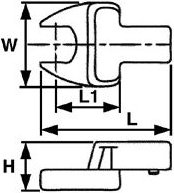 Fester Schlüsseleinsatz, 690621, 21mm TENGTOOLS 186302105