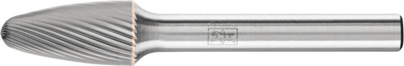 Hartmetall Frässtift Rundbogen rbf ø 10x20mm Schaft-Ø 6 mm Z5 universal fein - Pferd