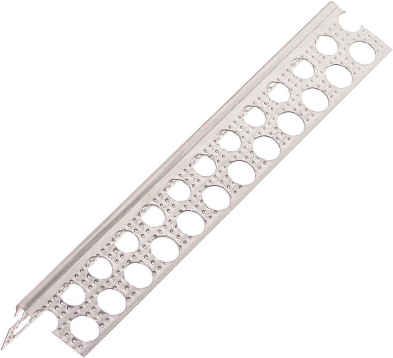 Protektor - 9079 Aluminium Kantenprofil für den Trockenbau Putzstärke 1 mm 250cm, 50 St Silber Putzprofil, Putzlehre, Pu...