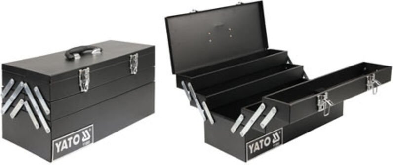 Werkzeugkasten, Metall 460x200x225 mm / YT-0885 / Yato