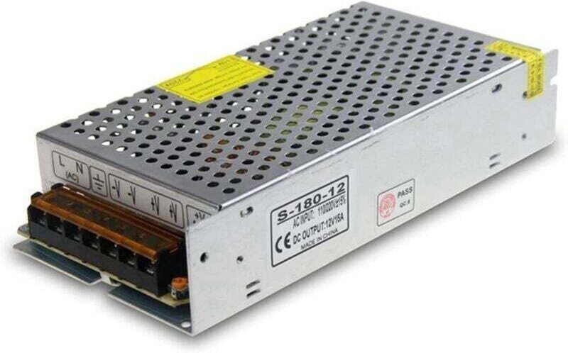 DC 12V 15A 180W AC Schaltnetzteil-Transformator, XU, 110V/220V auf 20A Schaltadapter-Konverter LED (15A) - KZQ
