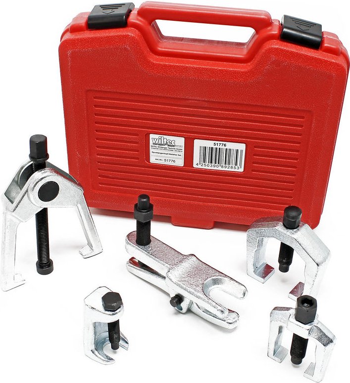 Spurstangenkopf Abzieher Set 5 teilig, Traggelenk Werkzeug, Kugelgelenk Ausdrücker Satz, für Lenkstockhebel und Kugellag...