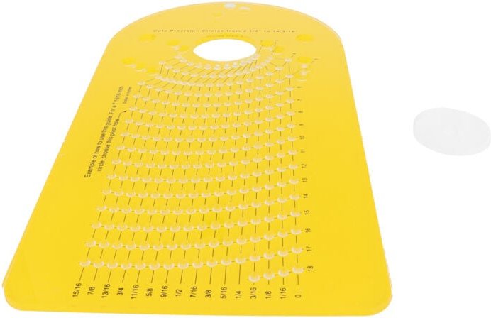 Kreisschneidschablone, Trimmer für Holzfräsmaschinen, Zubehör für Heimwerker-Holzbearbeitungswerkzeuge, 13,0 x 6,7 x 0,2...