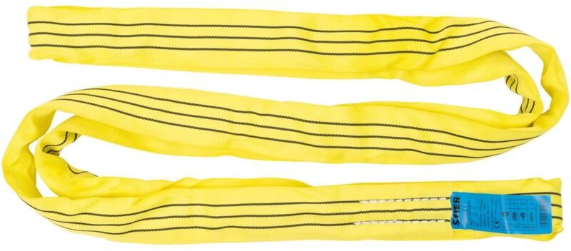 Rundschlinge, Hebegurt, 2m, 3000kg Tragkraft, aus hochwertigem Polyestergewebe, Zurrwert sf 7:1, langlebig und extra bre...