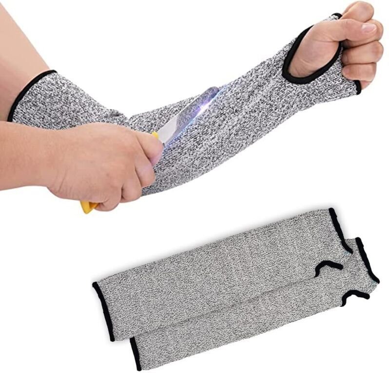 (1 Paar) Schnittfeste Strickärmel, schnittfeste Gartenhandschuhe zum Schutz vor Hautverletzungen und UV-bedingten Hautre...