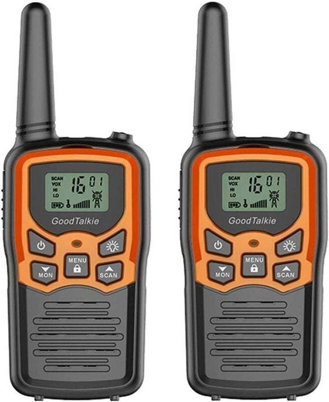 Langstrecken-Walkie-Talkies für Erwachsene mit 22 FRS-Kanälen, Familien-Walkie-Talkie mit LED-Taschenlampe, LCD-Bildschi...