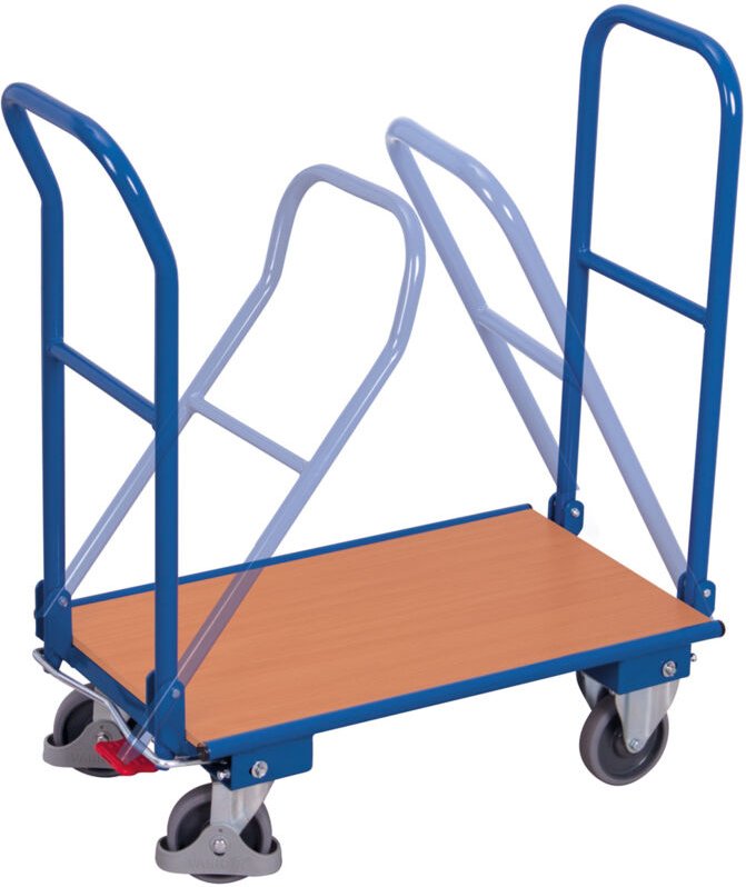 VARIOfit Klappbügelwagen mit 2 Bügeln 900x600mm Anthrazitgrau RAL 7016