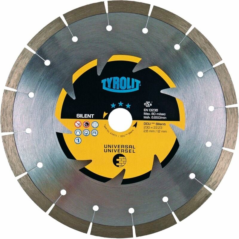 Thumbnail - Tyrolit - Diamant-Trennscheibe Premium dcus 230 x 2.6/12 mm Silent Beton