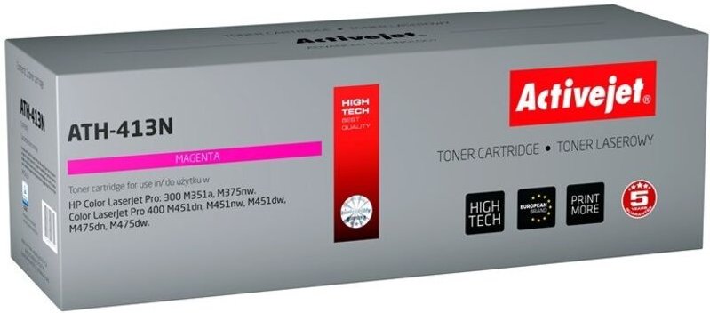 Activejet ATH-413N Toner - Ersatz für HP 305A, 2600 Seiten, Magenta