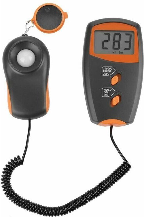 Digitales Luxmeter, 0-100.000 Digitales Illuminometer LCD-Anzeige Lichtmessertest Hochpräzises Umweltilluminometer Keine...