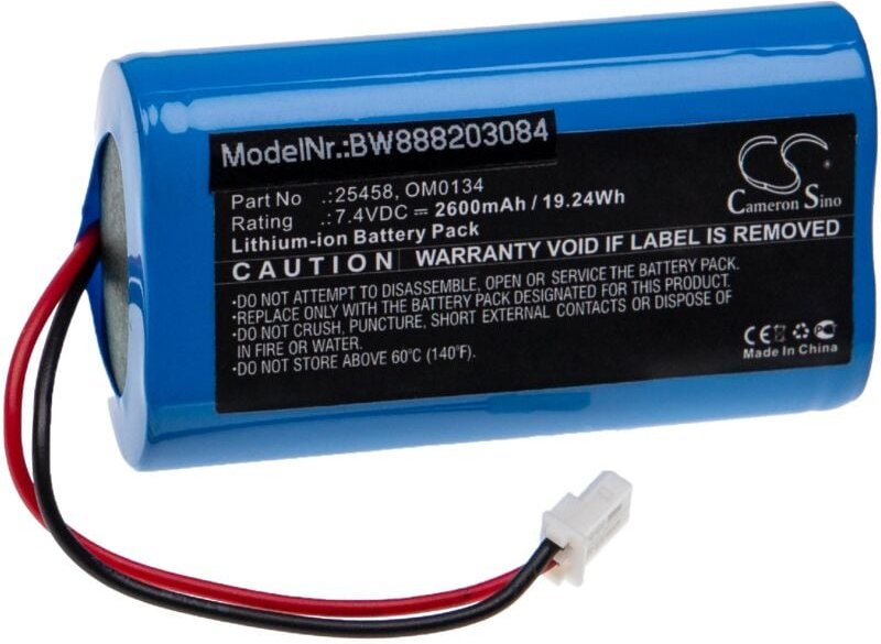 Vhbw - Akku kompatibel mit SurgiTel Eclipse EHL65, EHL-65, Odyssey Analog Medizintechnik (2600mAh, 7,4V, Li-Ion)