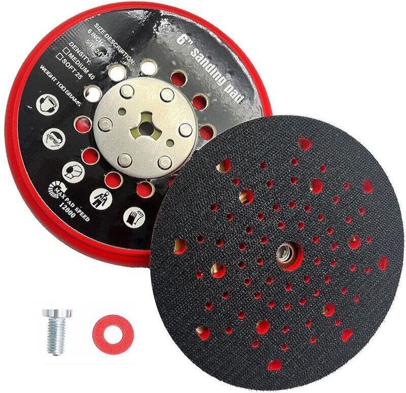 150-mm-Schleifscheibe, Schleifpad, Mehrloch-Schleifscheibe, kompatibel mit Bosch RSM6045, GEX 34-150 und GEX 40-150 Elek...