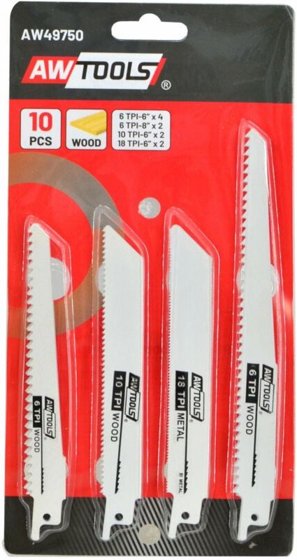 Awtools brzeszczot do piły szablastej 10 szt