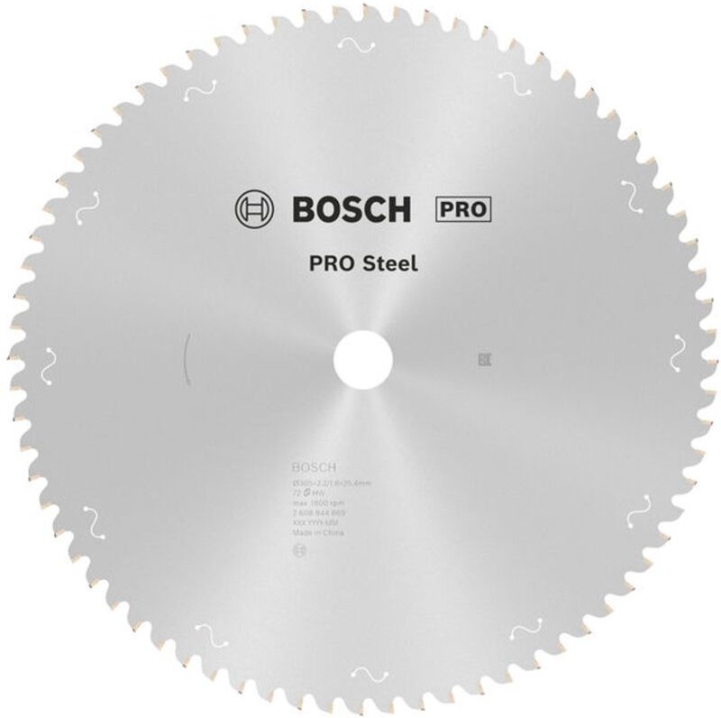 Zubehör - Sägeblatt Stahl 305x2,2 mm, 72 Zähne 2608844869 - Bosch