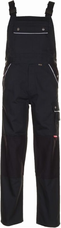 Arbeitshose Latzhose Canvas 320 schwarz/schwarz Größe 110