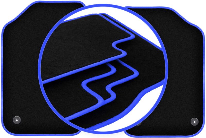 CARLUX-BLUE Autofußmatten für: MG F/TF Coupé, Cabrio (1995-2005)