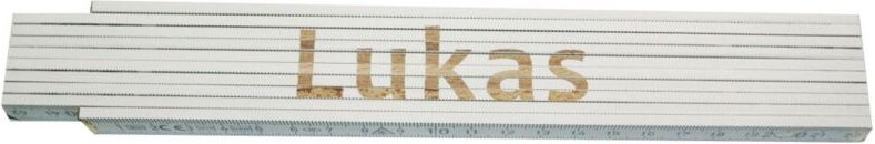 Zollstock Lukas 2 m weiß Zollstock