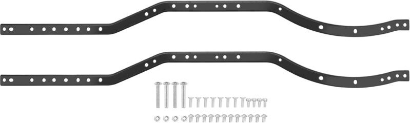 Tlily - 2 Teile / Satz Stahl Chassis Rahmen Schienen für axial SCX10 90027 ii 90046 90047 rc Auto Crawler Fahrzeug Model...