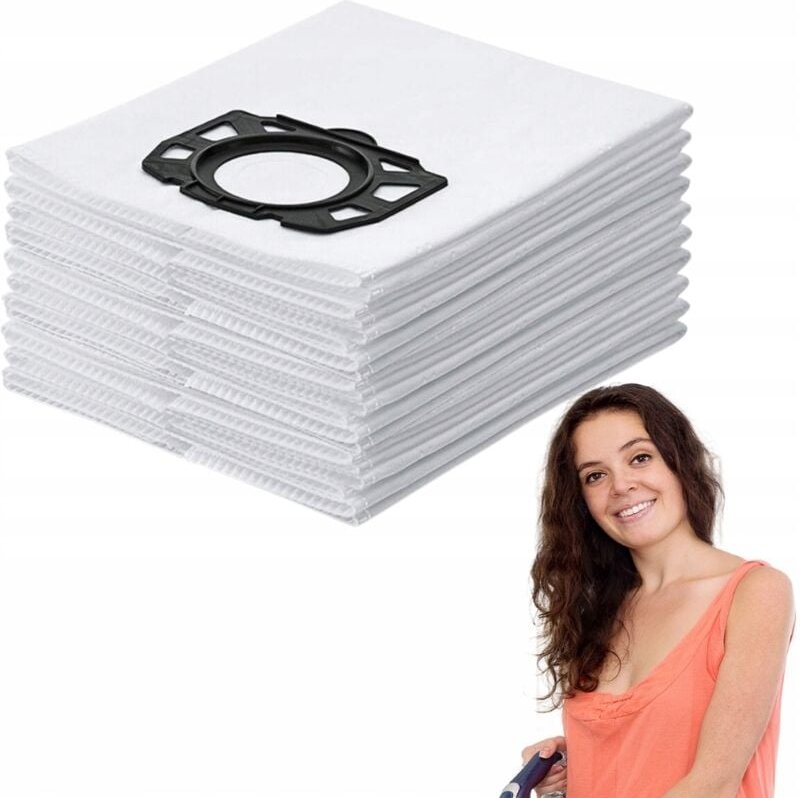 Kärcher WD4 WD5 WD6 Staubsaugerbeutel 10er Set