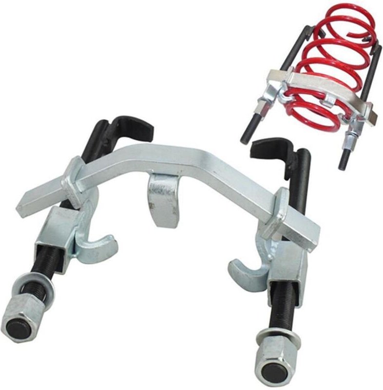 Wolketon Universal Federspanner 3-tlg bis 1500kg / 1.5t Federn f. Tieferlegung KFZ Spanner Werkzeug