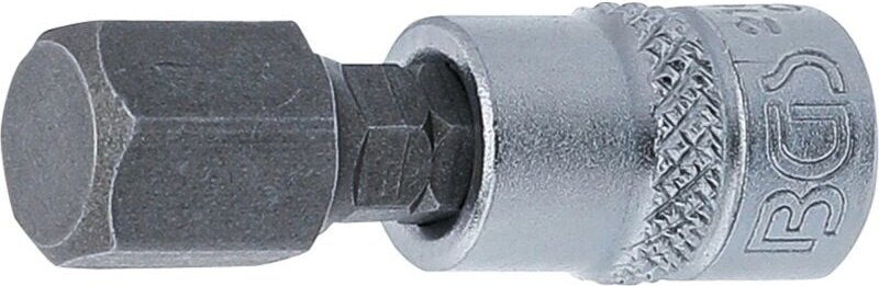 BGS Bit-Einsatz Antrieb Innenvierkant 6,3 mm (1/4") Innensechskant 10 mm - 2161-10