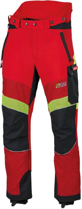 PSS Schnittschutzhose X-treme Breeze Rot/Gelb Größe 52