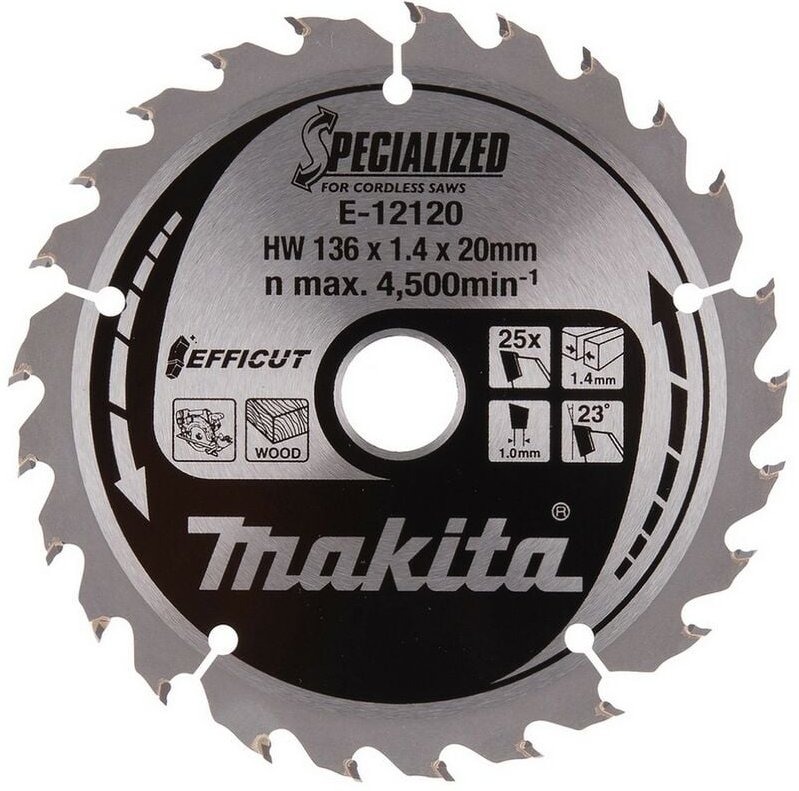 E-12120 efficut Sägeb.136x20x25Z - Makita